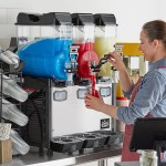 Carnival King Triple 2.6 Gallon Pourover Granita / Slushy / Frozen Beverage Machine - 120V Carnival King Triple 2.6 Gallon Pourover Granita / Slushy / Frozen Beverage Machine - 120V