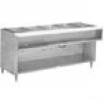 Advance Tabco WB-5G-BS Natural Gas Five Pan Wetbath Powered Hot Food Table with Enclosed Undershelf - Open Well Advance Tabco WB-5G-BS Natural Gas Five Pan Wetbath Powered Hot Food Table with Enclosed Undershelf - Open Well