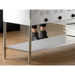 Avantco STE-5SG Five Pan Open Well Electric Steam Table with Undershelf, Overshelf, and Sneeze Guard - 208/240V, 3750W
