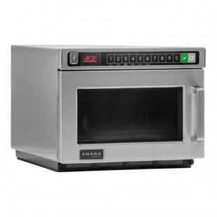 Amana HDC1815 Heavy-Duty Stainless Steel Commercial Microwave with Push Button Controls - 208/240V, 1800W Amana HDC1815 Heavy-Duty Stainless Steel Commercial Microwave with Push Button Controls - 208/240V, 1800W