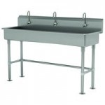 Advance Tabco 19-18-60-ADA-F 16-Gauge Stainless Steel ADA Multi-Station Hand Sink with 5 Advance Tabco 19-18-60-ADA-F 16-Gauge Stainless Steel ADA Multi-Station Hand Sink with 5
