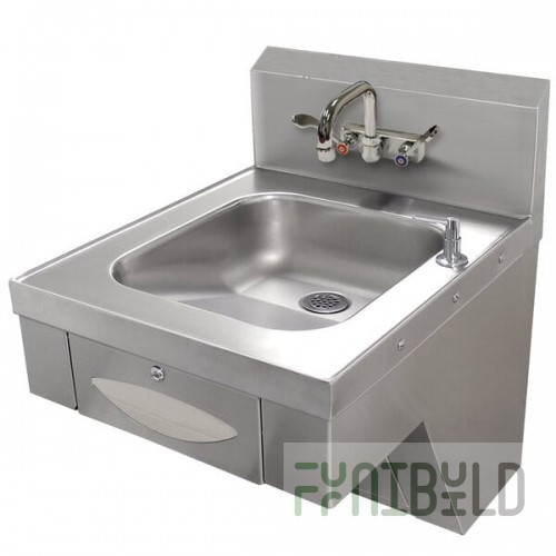 Advance Tabco 7-PS-46 Hand Sink with Splash Mount Faucet and Wrist Handles - 20