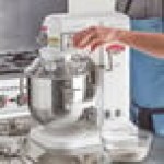 Avantco MIX8GWH White 8 Qt. Bowl Lift Countertop Mixer with Guard & Standard Accessories - 120V, 4/5 hp Avantco MIX8GWH White 8 Qt. Bowl Lift Countertop Mixer with Guard & Standard Accessories - 120V, 4/5 hp