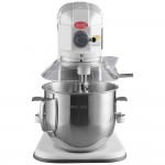 Avantco MIX8GWH White 8 Qt. Bowl Lift Countertop Mixer with Guard & Standard Accessories - 120V, 4/5 hp Avantco MIX8GWH White 8 Qt. Bowl Lift Countertop Mixer with Guard & Standard Accessories - 120V, 4/5 hp