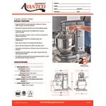 Avantco MIX8GWH White 8 Qt. Bowl Lift Countertop Mixer with Guard & Standard Accessories - 120V, 4/5 hp Avantco MIX8GWH White 8 Qt. Bowl Lift Countertop Mixer with Guard & Standard Accessories - 120V, 4/5 hp