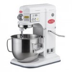 Avantco MIX8GWH White 8 Qt. Bowl Lift Countertop Mixer with Guard & Standard Accessories - 120V, 4/5 hp Avantco MIX8GWH White 8 Qt. Bowl Lift Countertop Mixer with Guard & Standard Accessories - 120V, 4/5 hp