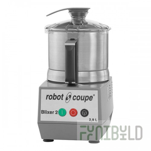Robot Coupe BLIXER2 High-Speed 3 Qt. / 2.9 Liter Stainless Steel Batch Bowl Food Processor - 1 hp