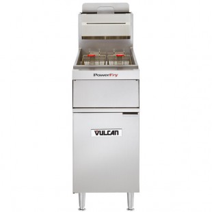 Vulcan VFRY18-LP Liquid Propane 45-50 lb. Floor Fryer with Solid State Analog Controls - 70,000 BTU Vulcan VFRY18-LP Liquid Propane 45-50 lb. Floor Fryer with Solid State Analog Controls - 70,000 BTU