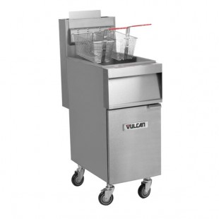 Vulcan 1GR35M-2 35-40 lb. Liquid Propane Floor Fryer - 90,000 BTU Vulcan 1GR35M-2 35-40 lb. Liquid Propane Floor Fryer - 90,000 BTU