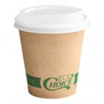 EcoChoice 10 oz. Leaf Print Compostable Paper Hot Cup and PLA Lid - 50/Case EcoChoice 10 oz. Leaf Print Compostable Paper Hot Cup and PLA Lid - 50/Case