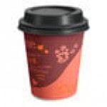 EcoChoice 10 oz. Leaf Print Compostable Paper Hot Cup and PLA Lid - 50/Case EcoChoice 10 oz. Leaf Print Compostable Paper Hot Cup and PLA Lid - 50/Case