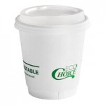 EcoChoice 10 oz. Leaf Print Compostable Paper Hot Cup and PLA Lid - 50/Case EcoChoice 10 oz. Leaf Print Compostable Paper Hot Cup and PLA Lid - 50/Case