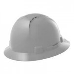 Lift Safety Briggs White 4-Point Ratchet Suspension Full Brim Hard Hat HBFE-7W