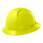 Lift Safety Briggs White 4-Point Ratchet Suspension Full Brim Hard Hat HBFE-7W