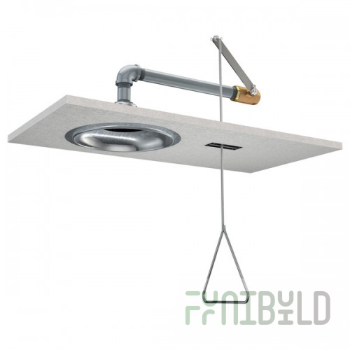 Guardian Equipment G1629 Recess Mounted Emergency Shower with Stainless Steel Head