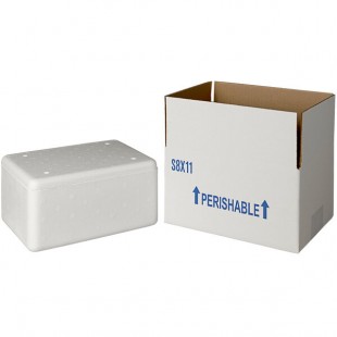 Insulated Shipping Box with Foam Cooler 9 1/4 Insulated Shipping Box with Foam Cooler 9 1/4