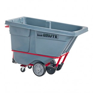 Rubbermaid® 2192465 BRUTE Gray 0.5 Cubic Yard Heavy-Duty Tilt Truck / Trash Cart (1400 lb.)