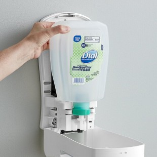 Dial DIA16694 FIT Universal Touch-Free Antibacterial 1 Liter Foam Hand Sanitizer Refill - 3/Case