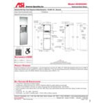 American Specialties, Inc. Traditional 10-04692AC Recessed AC-Operated Automatic Roll Paper Towel Dispenser with 17 Gallon Waste Receptacle