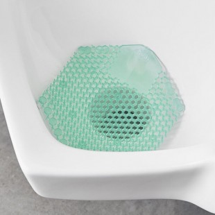 Fresh Products Wave 3D 3WDS-F-010I060M-02 Cucumber Melon Scent Urinal Screen - 10/Pack Fresh Products Wave 3D 3WDS-F-010I060M-02 Cucumber Melon Scent Urinal Screen - 10/Pack