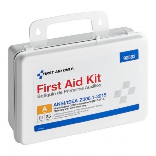 First Aid Only 90562 89-Piece 25-Person First-Aid Kit with Plastic Case - 6/Case First Aid Only 90562 89-Piece 25-Person First-Aid Kit with Plastic Case - 6/Case