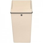 Witt Industries 1411HTSL 21 Gallon Slate Gray Steel Decorative Trash Can with Swing Top Lid Witt Industries 1411HTSL 21 Gallon Slate Gray Steel Decorative Trash Can with Swing Top Lid