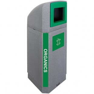 Busch Systems Octo 104440 32 Gallon LDPE Decorative Outdoor Organics Receptacle