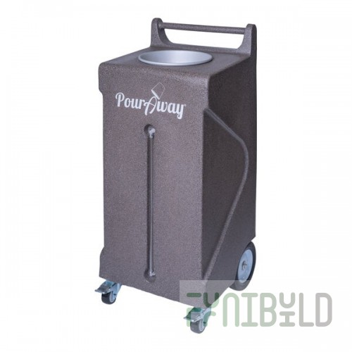 PourAway Cadet Deluxe 456810 30 Gallon Granite Brown HDPE Rectangular Liquids Disposal Receptacle