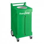 PourAway Cadet Deluxe 456810 30 Gallon Granite Brown HDPE Rectangular Liquids Disposal Receptacle