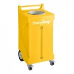 PourAway Cadet Deluxe 456810 30 Gallon Granite Brown HDPE Rectangular Liquids Disposal Receptacle
