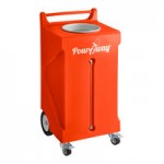 PourAway Cadet Deluxe 456810 30 Gallon Granite Brown HDPE Rectangular Liquids Disposal Receptacle