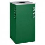 Ex-Cell Kaiser RC-KD17-R RYX Kaleidoscope XL Series Royal Blue Texture Rectangular 17 Gallon Customizable Recyclables Receptacle