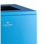 Lancaster Table & Seating 25 Gallon Blue Steel Square Decorative Recycling Bin with Open Top Lid Lancaster Table & Seating 25 Gallon Blue Steel Square Decorative Recycling Bin with Open Top Lid