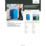 Lancaster Table & Seating 25 Gallon Blue Steel Square Decorative Recycling Bin with Open Top Lid Lancaster Table & Seating 25 Gallon Blue Steel Square Decorative Recycling Bin with Open Top Lid