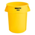 Rubbermaid® FG264360YEL BRUTE 44 Gallon Yellow Round Trash Can