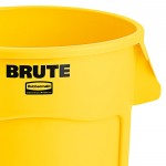 Rubbermaid® FG264360YEL BRUTE 44 Gallon Yellow Round Trash Can