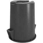Carlisle 84104423 Bronco 44 Gallon Gray Round Trash Can Carlisle 84104423 Bronco 44 Gallon Gray Round Trash Can