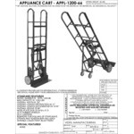 Vestil 1,200 lb. Steel Appliance Hand Truck with Ratchet and 8