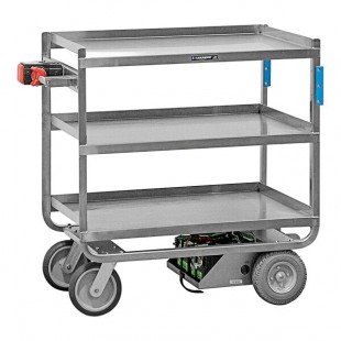 Lakeside 163422 Motorized Heavy-Duty 3-Shelf Utility Cart