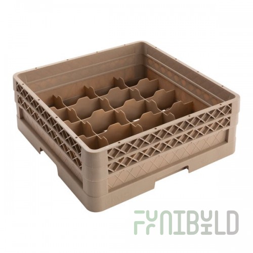Vollrath CR5AA Traex® 20 Compartment Beige Full-Size Closed Wall 6 3/8