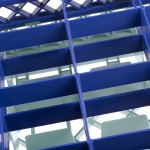 Noble Warewashing 25-Compartment Gray Full-Size Glass Rack with 2 Blue Extenders Noble Warewashing 25-Compartment Gray Full-Size Glass Rack with 2 Blue Extenders