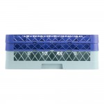 Noble Warewashing 25-Compartment Gray Full-Size Glass Rack with 2 Blue Extenders Noble Warewashing 25-Compartment Gray Full-Size Glass Rack with 2 Blue Extenders