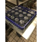 Noble Warewashing 25-Compartment Gray Full-Size Glass Rack with 2 Blue Extenders Noble Warewashing 25-Compartment Gray Full-Size Glass Rack with 2 Blue Extenders