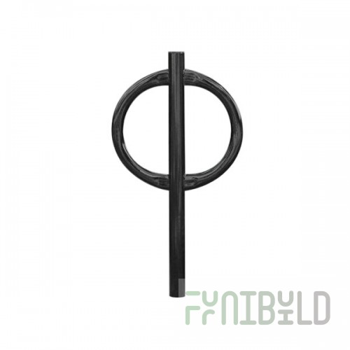 Paris Site Furnishings Galvanized Steel Pedestal Style Surface Mount Bike Rack