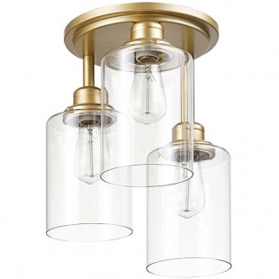 Globe Contemporary Matte Gold Flush Mount Light - 120V, 60W