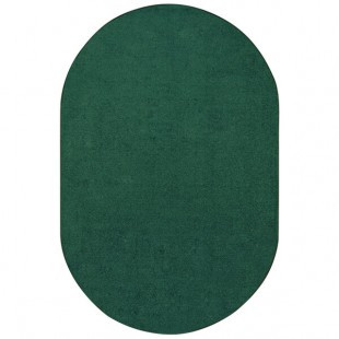Joy Carpets Kid Essentials Endurance 6' x 9' Forest Oval Area Rug