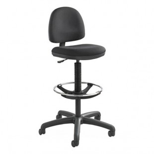 Safco 3401BL Precision Black Fabric Extended Height Swivel Stool Safco 3401BL Precision Black Fabric Extended Height Swivel Stool