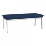 Lesro Newport Patriot Plus Imperial Blue Vinyl Oversized Guest Arm Chair with Silver Powder-Coated Steel Legs Lesro Newport Patriot Plus Imperial Blue Vinyl Oversized Guest Arm Chair with Silver Powder-Coated Steel Legs