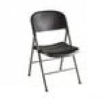 Lancaster Table & Seating Black Contoured Injection Molded Folding Chair with Charcoal Frame and Sage Gray Legs Lancaster Table & Seating Black Contoured Injection Molded Folding Chair with Charcoal Frame and Sage Gray Legs