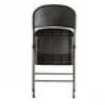 Lancaster Table & Seating Black Contoured Injection Molded Folding Chair with Charcoal Frame and Sage Gray Legs Lancaster Table & Seating Black Contoured Injection Molded Folding Chair with Charcoal Frame and Sage Gray Legs